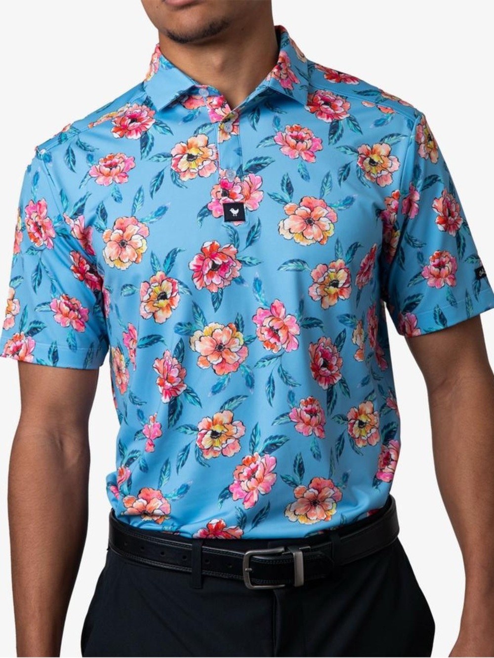 Bad Birdie | Les Fluers Short Sleeve Golf Polo Shirt | Size Large